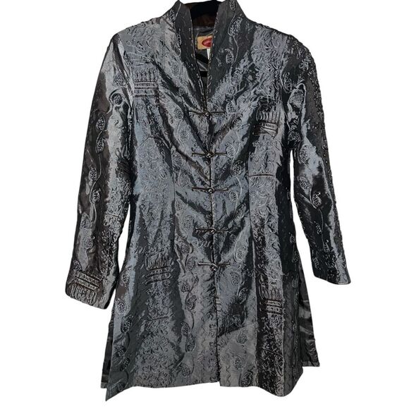 Shanghai Soho Silk Embroidered Jacket Size Medium - Picture 1 of 5